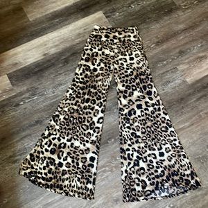 Cheetah bell bottoms